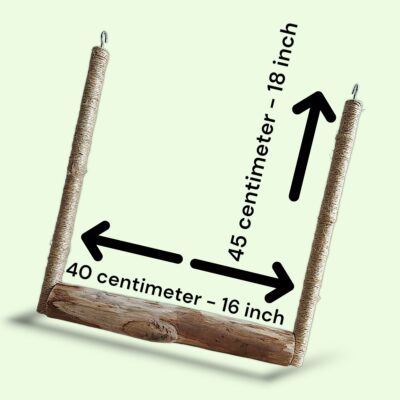 Tarzan vogelschommel XXL - Hout/Sisal - Afbeelding 2